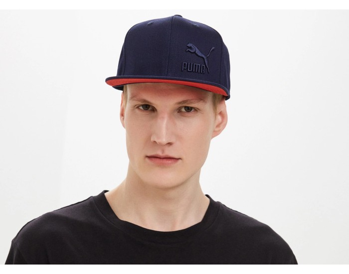 Бейсболка Puma LS ColourBlock Cap Peacoat синяя