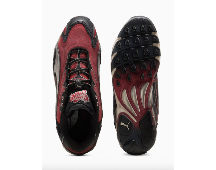 PUMA x A$AP Rocky Inhale Distressed Black Pop Red
