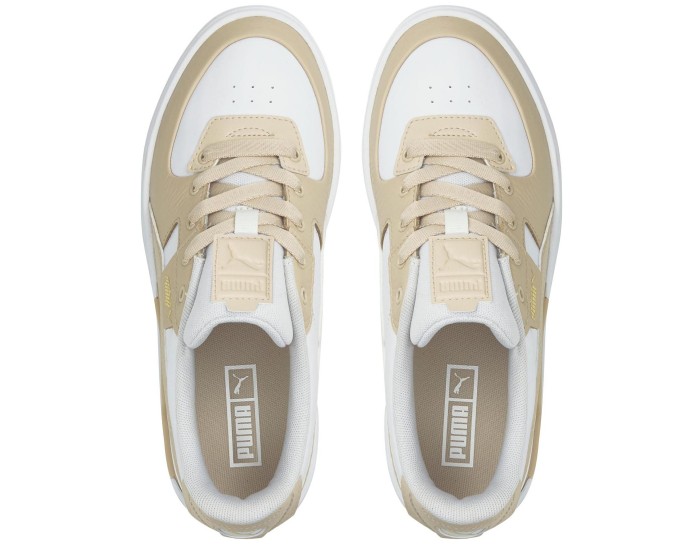 Puma Cali Dream Leather белые с бежевым
