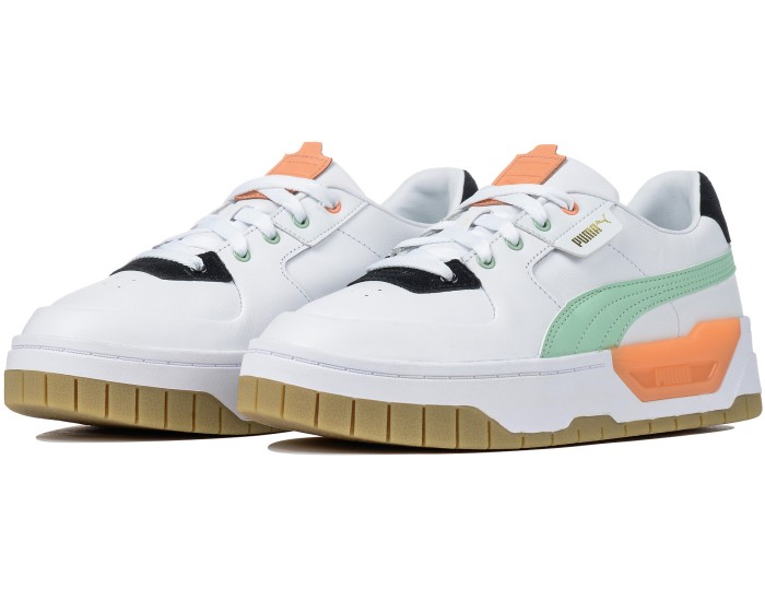 Puma Cali Dream Trainers белые с оранжевым и зеленым