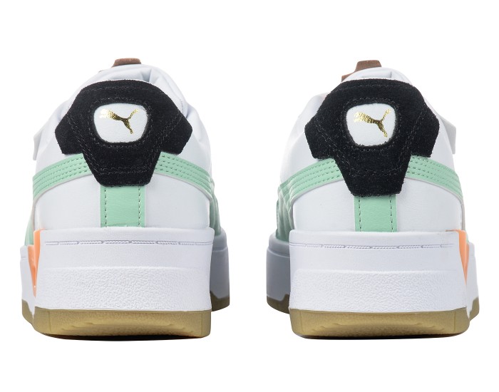 Puma Cali Dream Trainers белые с оранжевым и зеленым