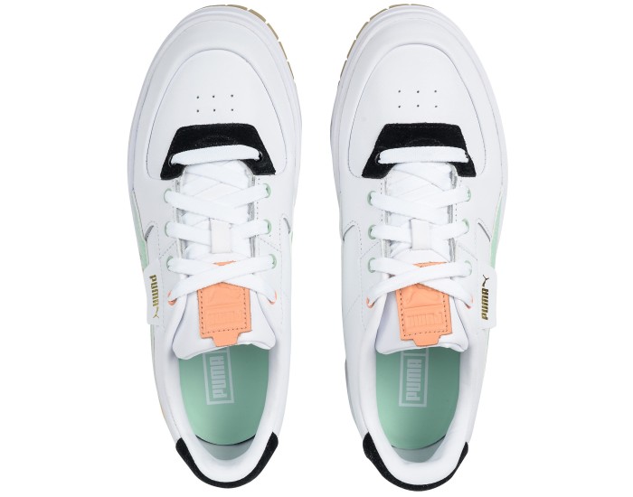 Puma Cali Dream Trainers белые с оранжевым и зеленым