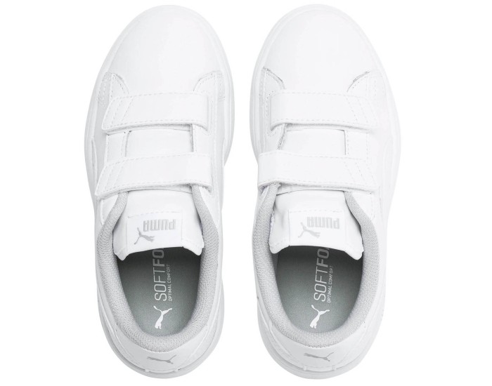 Puma Smash V2 L V Pre School полностью белые