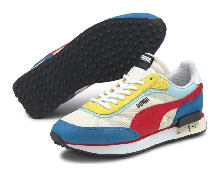 Puma Future Rider Icons Trainers белые с синим и красным