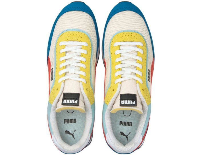 Puma Future Rider Icons Trainers белые с синим и красным