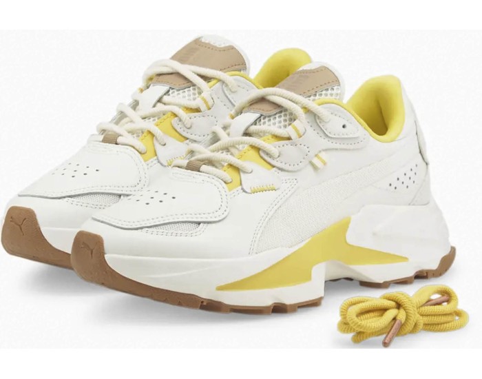 Puma Orkid White Yellow белые с желтым