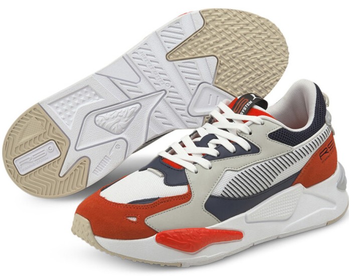 Puma RS-X College Серые с красным