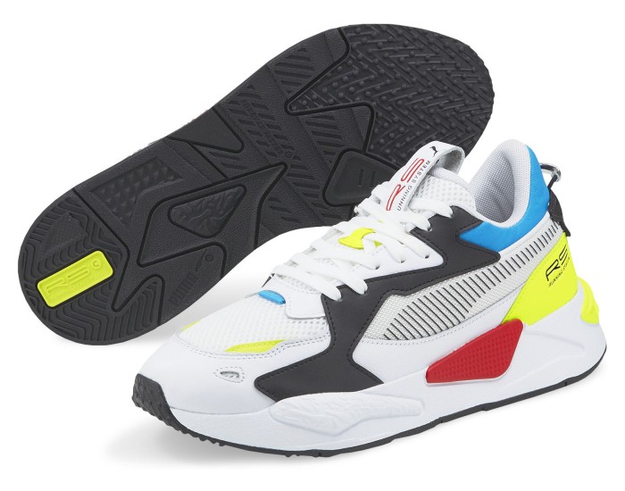 Puma RS-X Core Белые с желтым и красным