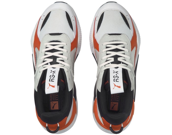 Puma RS-X Mix белые с оранжевым и черным