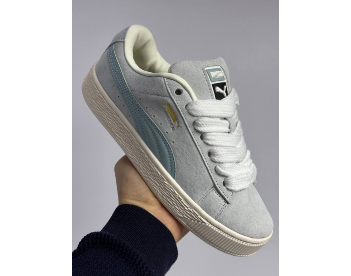 Puma Suede XL Grape Mist Grey Blue