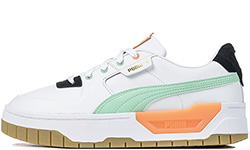 Puma Cali Dream Trainers белые с оранжевым и зеленым
